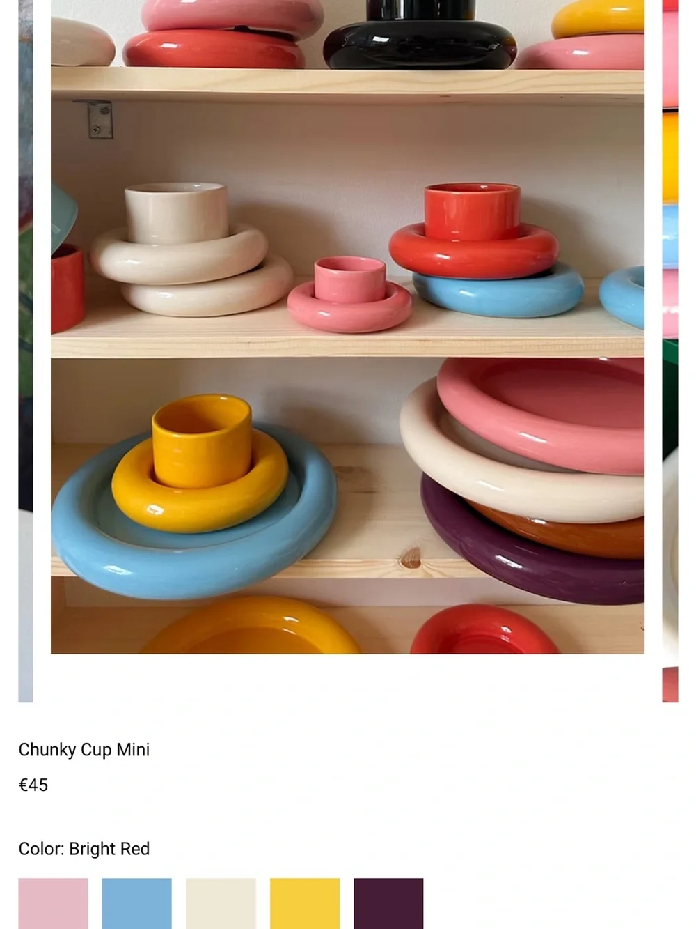 Chunky Cup Mini - Bright Red